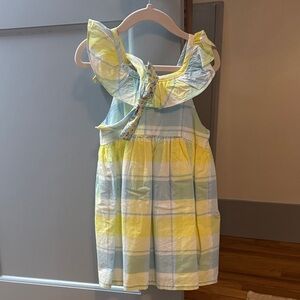 Tommy Bahama Pastel Yellow and Light Blue Plaid Top with Matching Headband